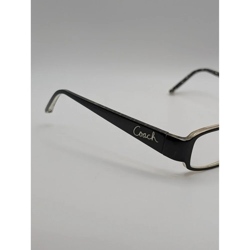 Coach Avery 626 Black Eyeglasses Frames Rectangle Womens Signature Print